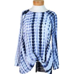 Karen Kane Women’s Lightweight Long Sleeve Tie Dye Tunic Size Small